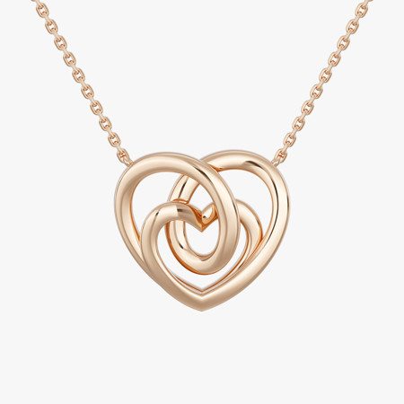 Infinity Heart Gold Necklace